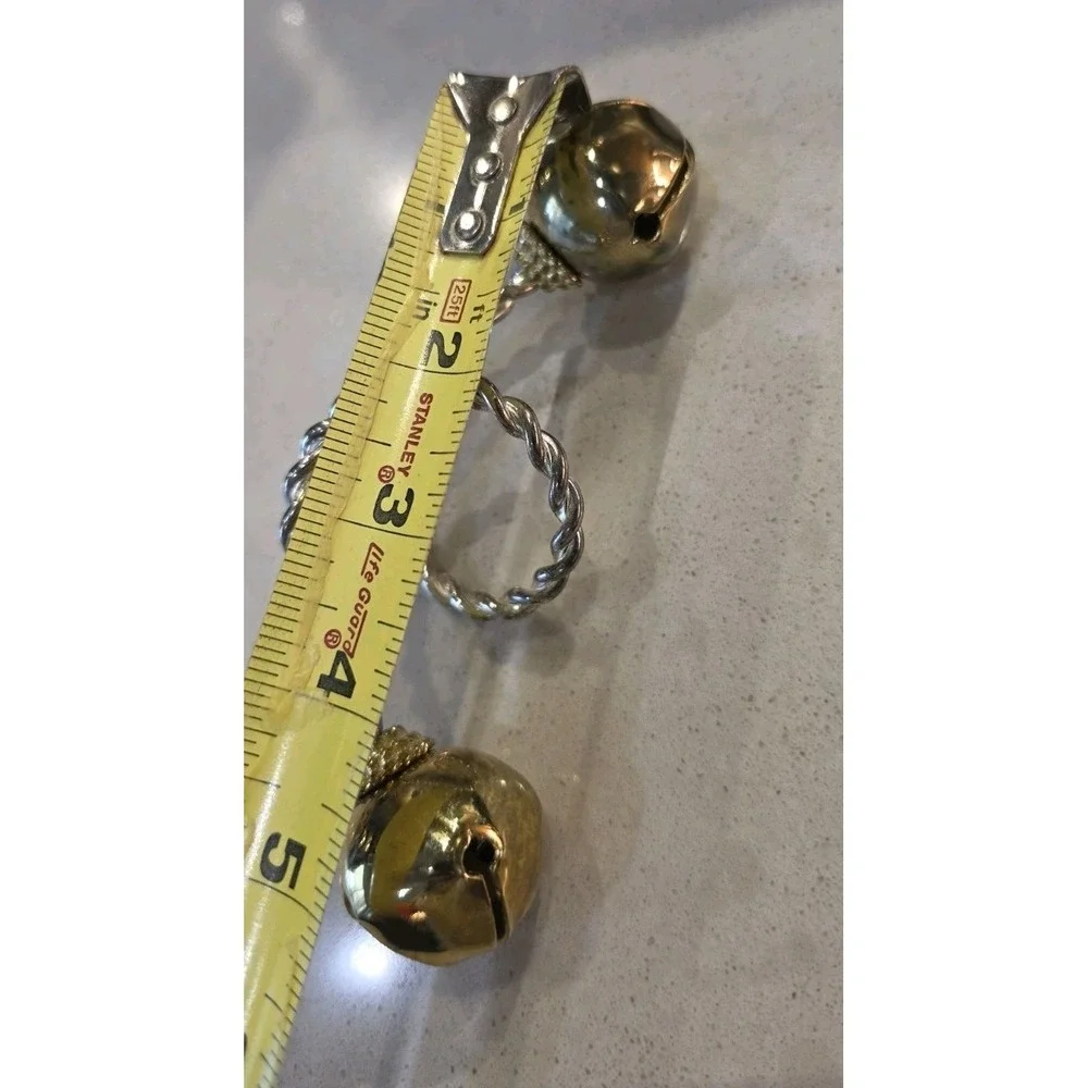 Nordstrom Christmas Jingle Bell Napkin Rings Set 4 Preppy Grandmacore Old Money